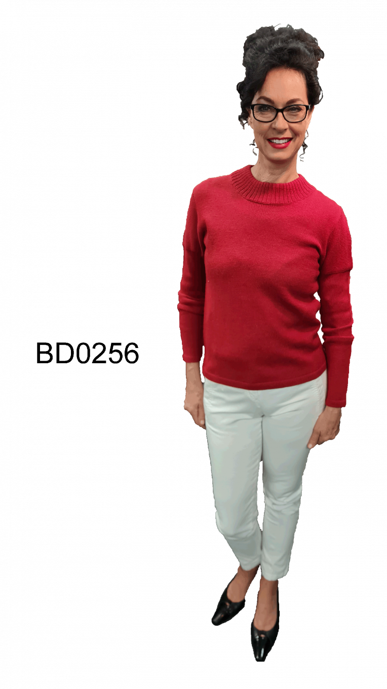 Hochgeschlossener Alpakapullover für Damen oder Herren